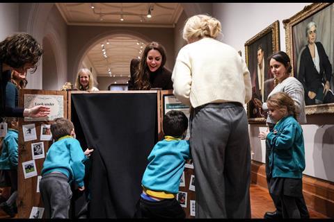 All Souls Primary School visit the National Portrait Gallery in London alongside the Princess of Wales